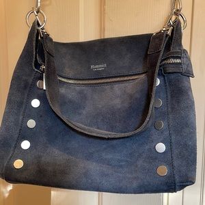 Excellent condition Hammitt crossbody. Navy suede. Rare color and size!